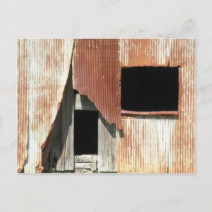 Side of the Barn Old Building Window Rustic Photo Postcard