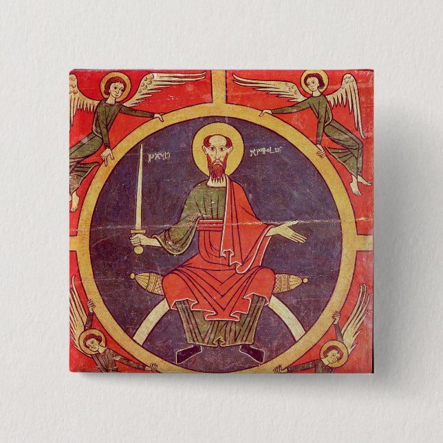 Side panel from an altarpiece 15 cm square badge (Front)