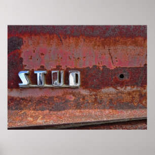 SIDE PANEL STUDEBAKER EMBLEM 1940's Poster