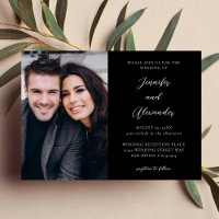 Side Photo Mod El Calligraphy Wedding Black