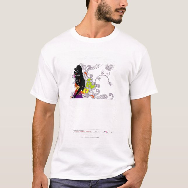 Side profile of a woman posing T-Shirt (Front)