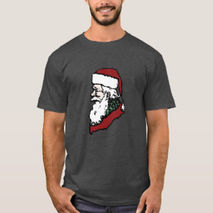 Side Profile Santa Clause T-Shirt