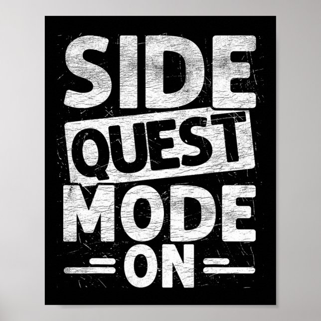 Side Quest Mode On Funny Gamer Festival  Poster (Front)