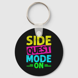 Side Quest Mode On Funny Rave Edm Festival Gamer  Key Ring