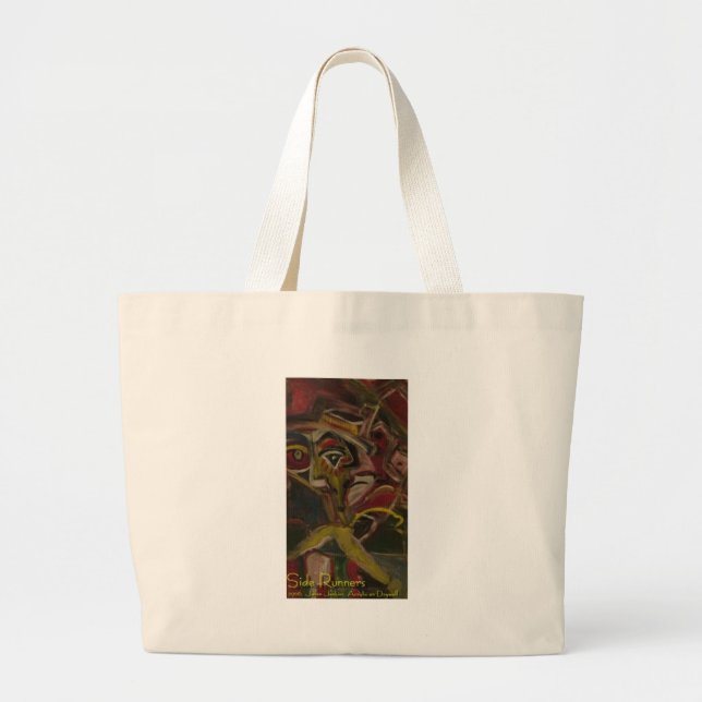 side runners large tote bag (Front)
