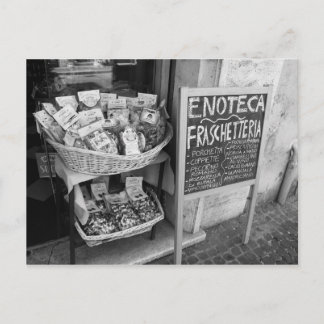 Side Street Shop in Rome Post Card