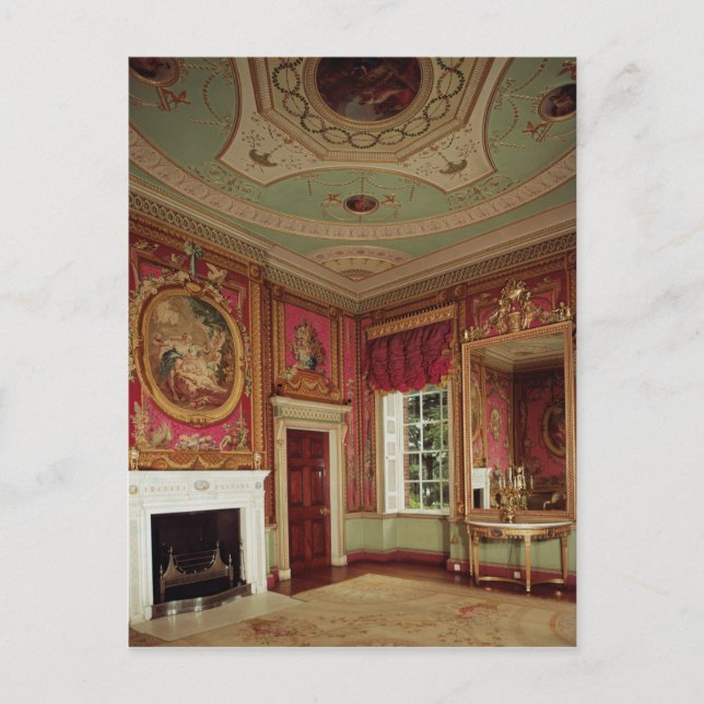 Side-table, pier glass and fireplace by Adam Postcard (Front)