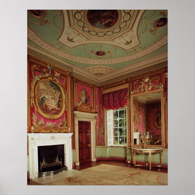 Side-table, pier glass and fireplace by Adam Poster (Front)