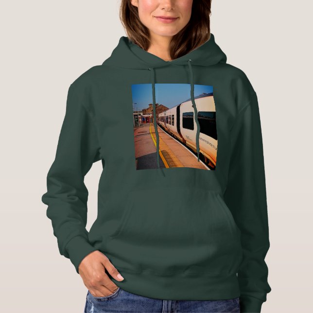Side train , at the station hoodie (Front)
