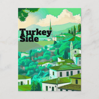 Side Travel Postcard Art, Side Turkey Postcard Art