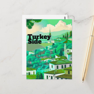 Side Travel Postcard Art, Side Turkey Postcard Art
