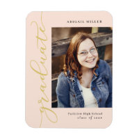 Side Writing EDITABLE COLOR Graduation Magnet