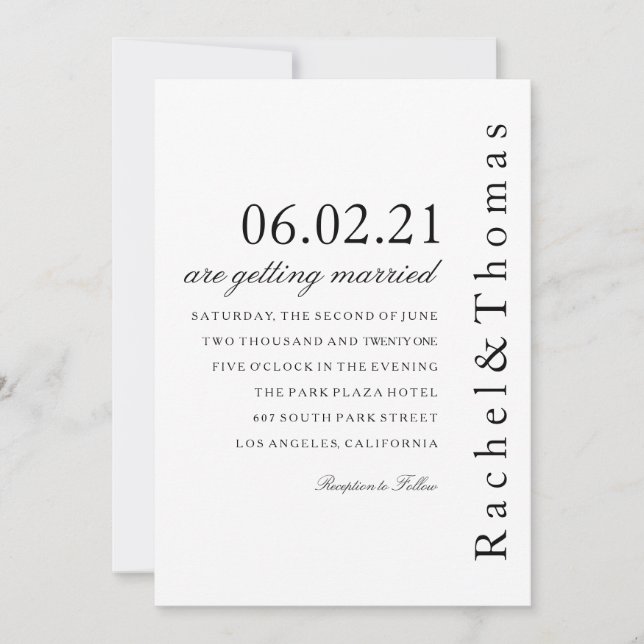 SideBar Chic Invitation (Front)