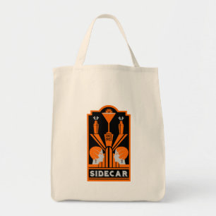 Sidecar Cocktail Art Deco Tote Bag