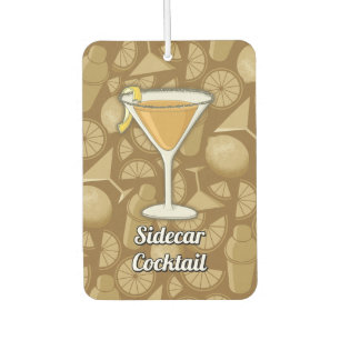 Sidecar cocktail car air freshener