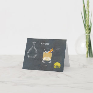 Sidecar Cocktail Card