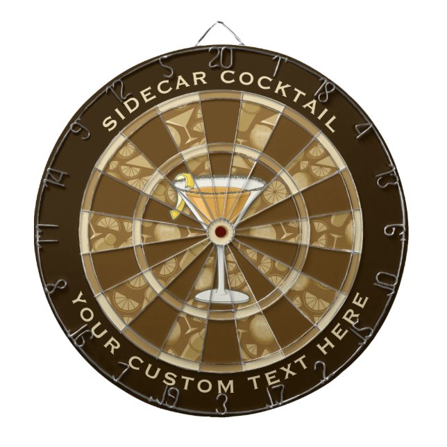 Sidecar Cocktail Dartboard (Front)