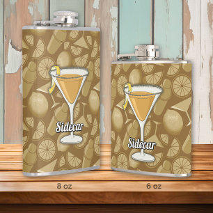 Sidecar Cocktail Hip Flask