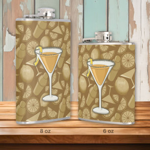 Sidecar cocktail hip flask
