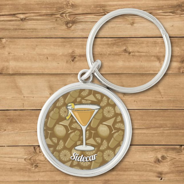 Sidecar Cocktail Key Ring (Creator Uploaded)