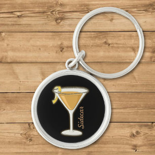 Sidecar cocktail key ring