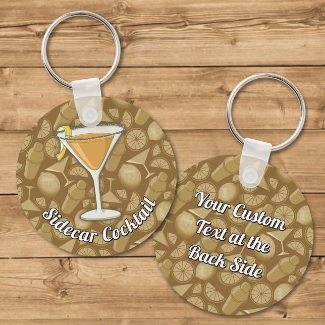 Sidecar Cocktail Keychain (Creator Uploaded)