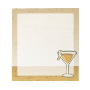 Sidecar cocktail notepad