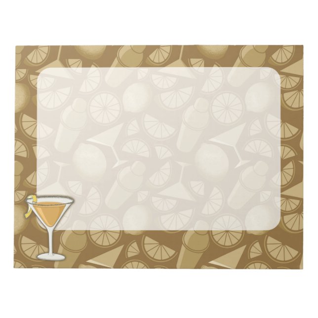 Sidecar cocktail notepad (Front)