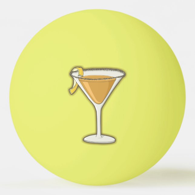 Sidecar cocktail ping pong ball (Front)