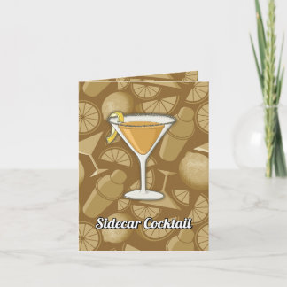 Sidecar Cocktail Recipe Card
