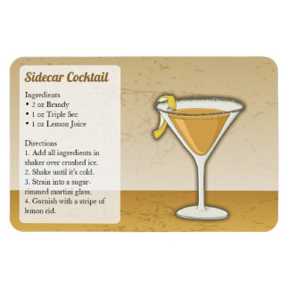 Sidecar Cocktail Recipe Magnet