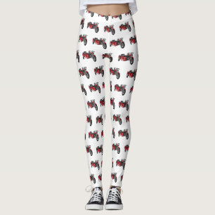 Sidecar motorcycle cartoon illustration  leggings