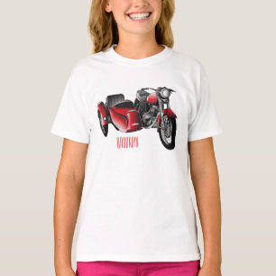 Sidecar motorcycle cartoon illustration  T-Shirt