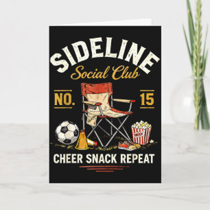 Sideline Social Club Cheer Snack Repeat Soccer Mom Card