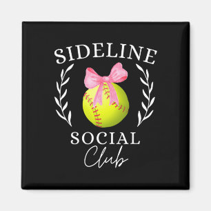 Sideline Social Club Coquette Softll Mom Sister Gr Magnet