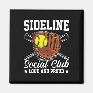 Sideline Social Club Loud And Proud Retro Mom Moth Magnet