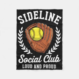 Sideline Social Club Softll Glove Ll Proud Mom Fleece Blanket