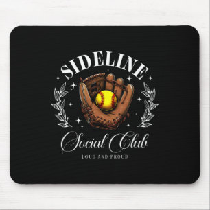 Sideline Social Club Softll Mom Matching Mouse Pad