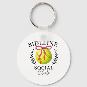 Sideline Social Club Softll Mom Sister Brother Key Ring