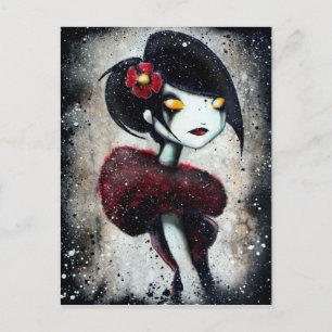 Sidelong (red) postcard