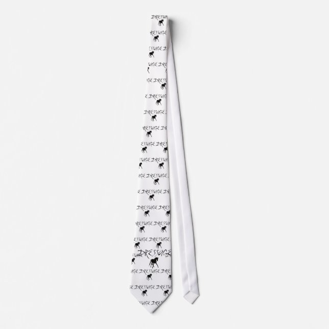 Sidepass Horse With Dressage Text Tie (Front)