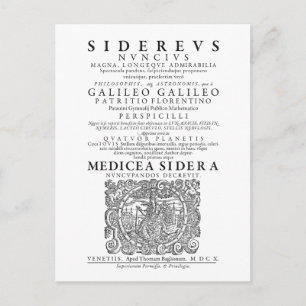 Sidereus Nuncius Postcard