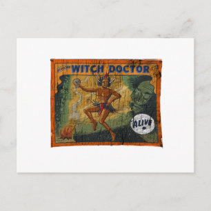 Sideshow Banner Witch Doctor Postcard