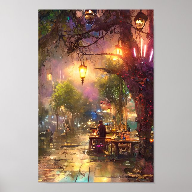 Sidewalk cafe' poster (Front)