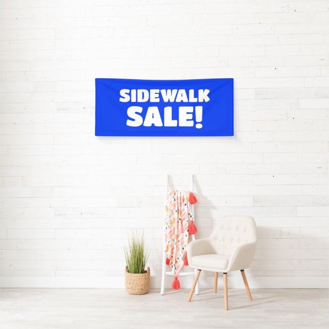 Sidewalk Sale! Blue Banner (Insitu)