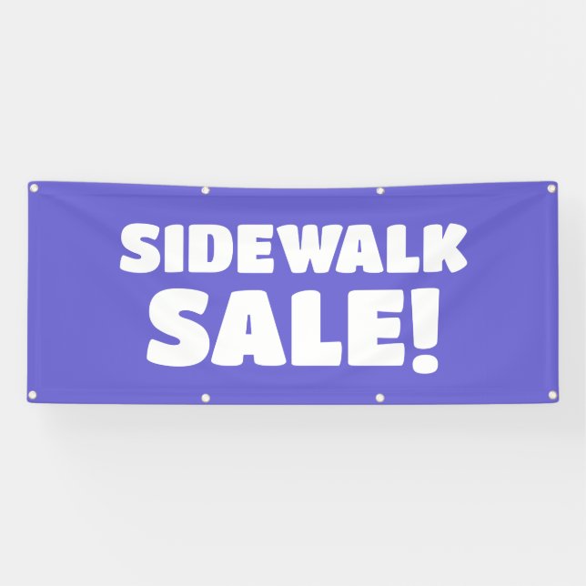 Sidewalk Sale! Purple Banner (Horizontal)