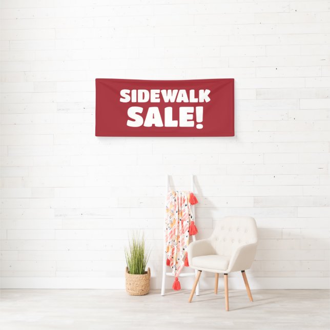 Sidewalk Sale! Red Banner (Insitu)