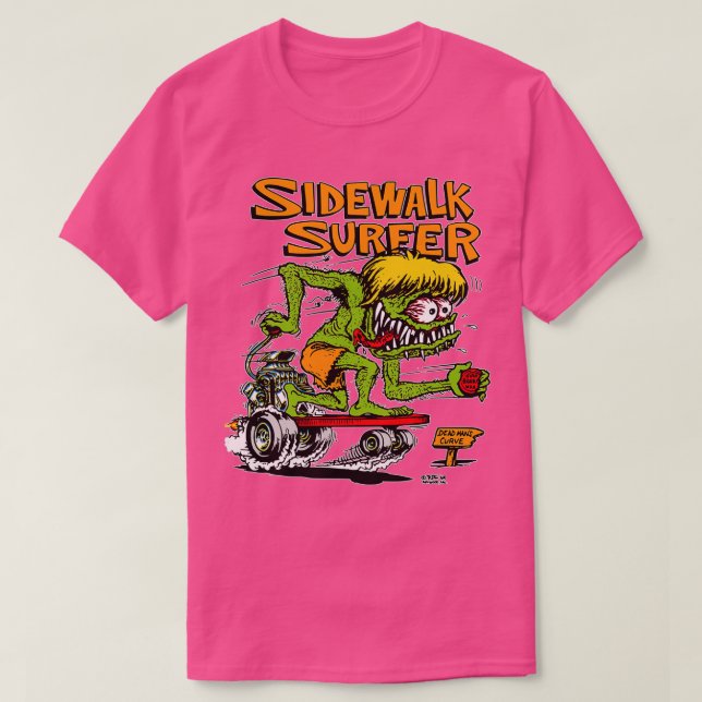 Sidewalk Surfer colour T-Shirt (Design Front)