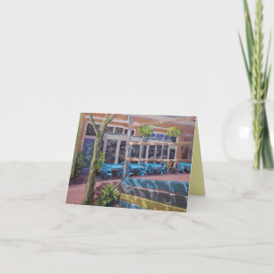 Sidewalk Thai Food Artful Note Card