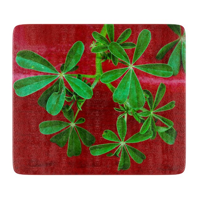 Sidewalk Visitors Cutting Board (Front)